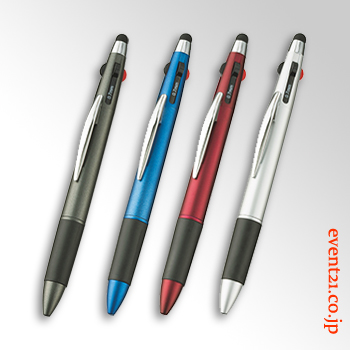 タッチペン付3色+1色スリムペン イメージ