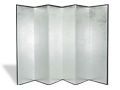 Silver folding screen
