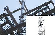 高所で作業を行う際にローリングタワー3段セットを使用