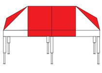 折りたたみテント 支柱38㎜角 アルミ製