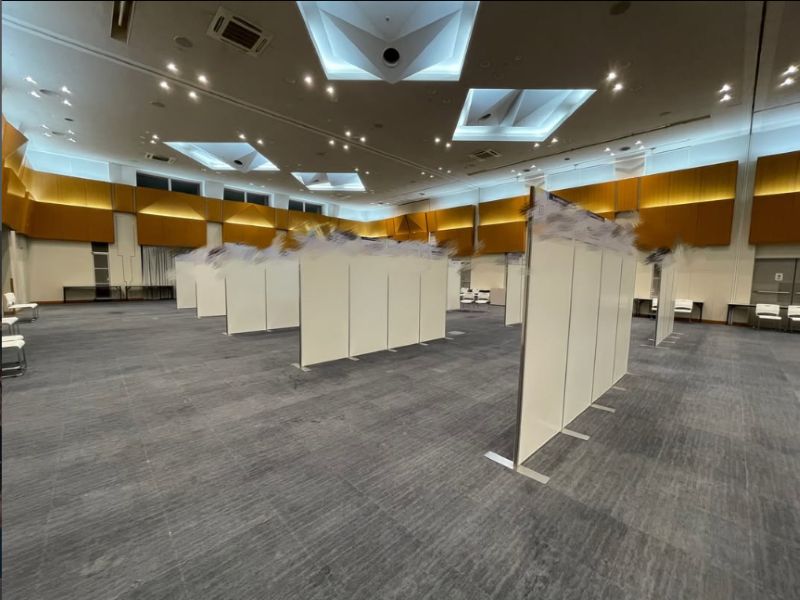 パネル設営 画像