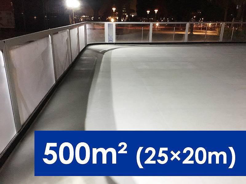 スケートリンク 500m2 (25×20m)