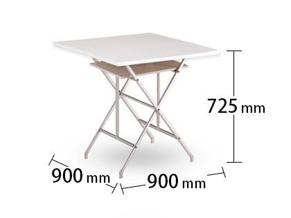 展示用角テーブル 全体サイズ詳細