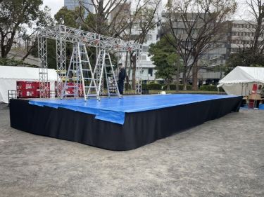 芝公園多目的運動広場   設営