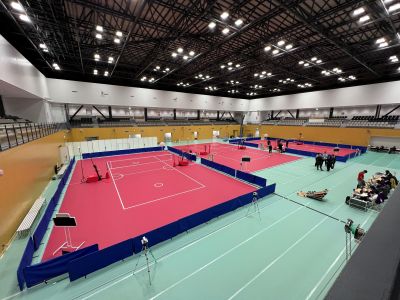 名古屋市でフロアシート設営