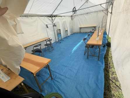 撮影会　控室設営イメージ