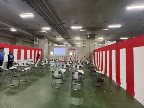 愛知県竣工式　イベント設営