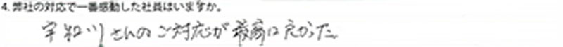 みな様 心良く対応していただけました