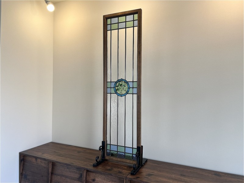 アンティーク調ステンドグラス（円章） 