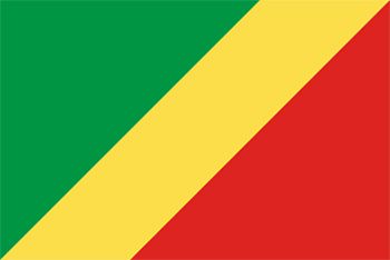 コンゴ共和国国旗(小)