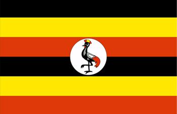 ウガンダ国旗(小)