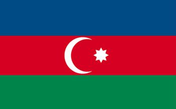 アゼルバイジャン国旗(小)