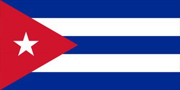 キューバ国旗(小)