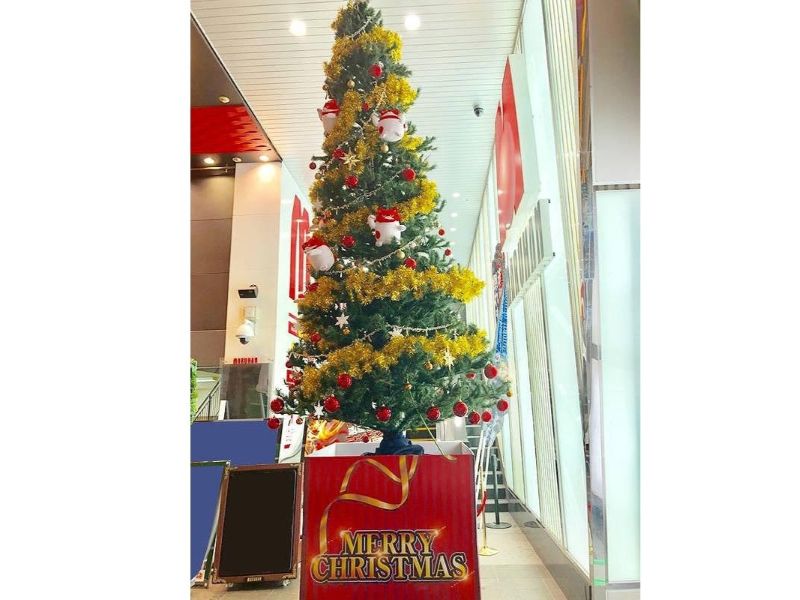 大型クリスマスツリー 設営例