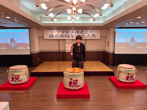 Opening ceremony setup