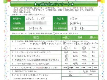 本日のピックアップアンケート