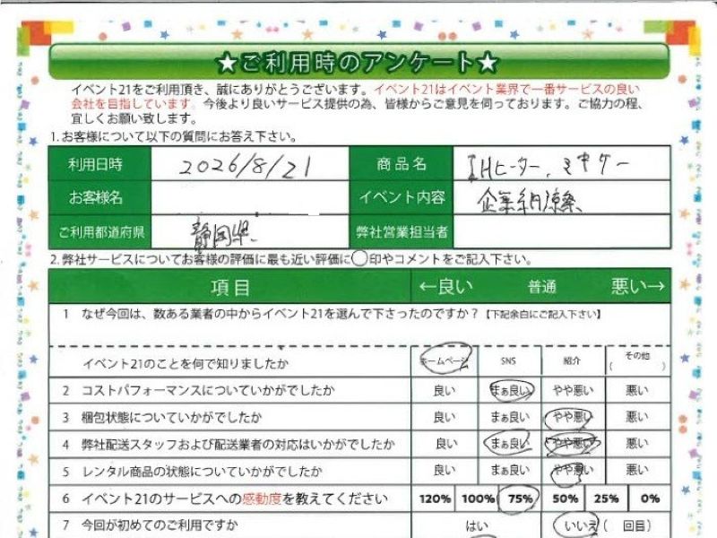 本日のピックアップアンケート