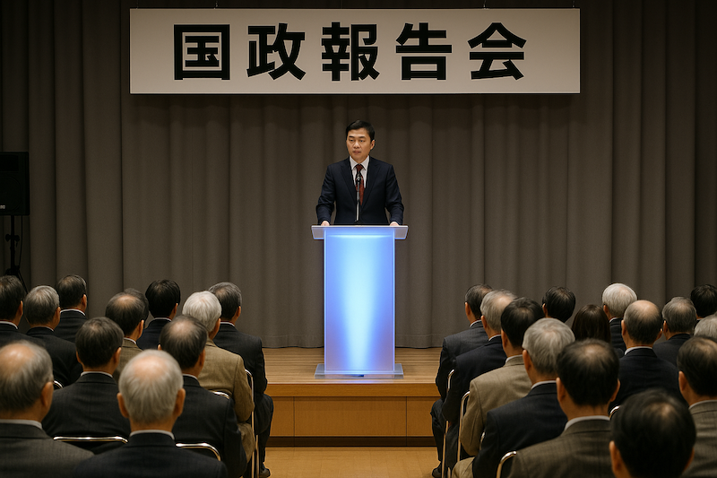 国政報告会 レンタル