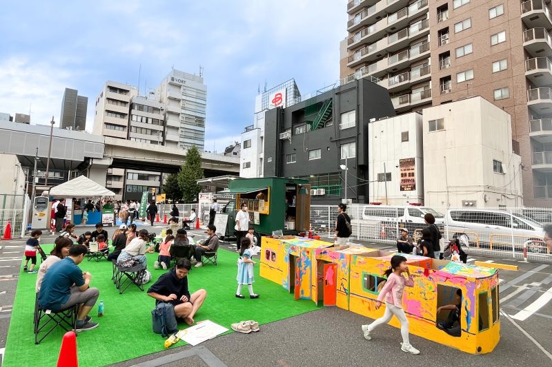 巨大造形ペインティング 会場全体の様子