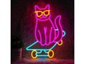 LEDネオンサイン スケボー猫 レンタル