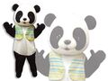 パンダ着ぐるみ(チョッキ付き) レンタル
