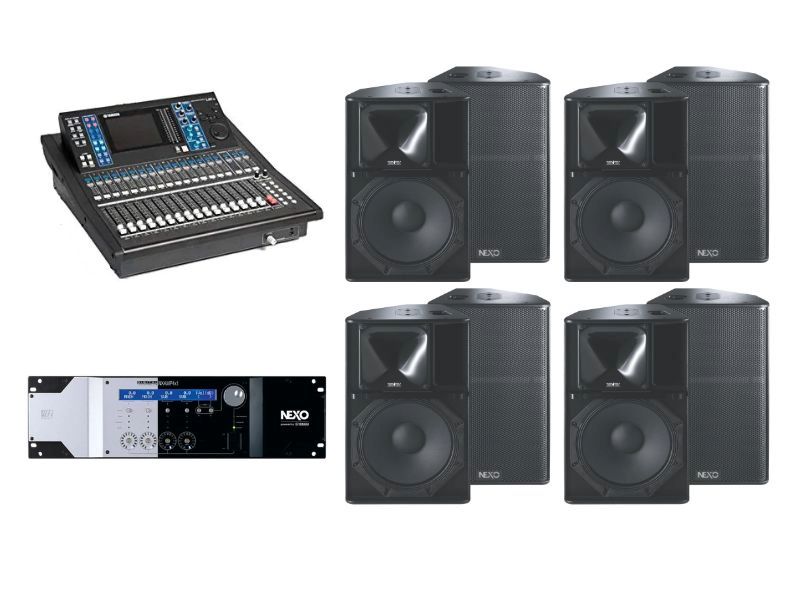 PA機材フルセット スピーカー アンプ ミキサー マイク カラオケ イベント YAMAHA ヤマハ PA 音響システム スピーカー4台 イベントセット