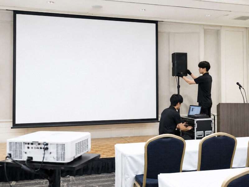 プロジェクター・スクリーン設営セット