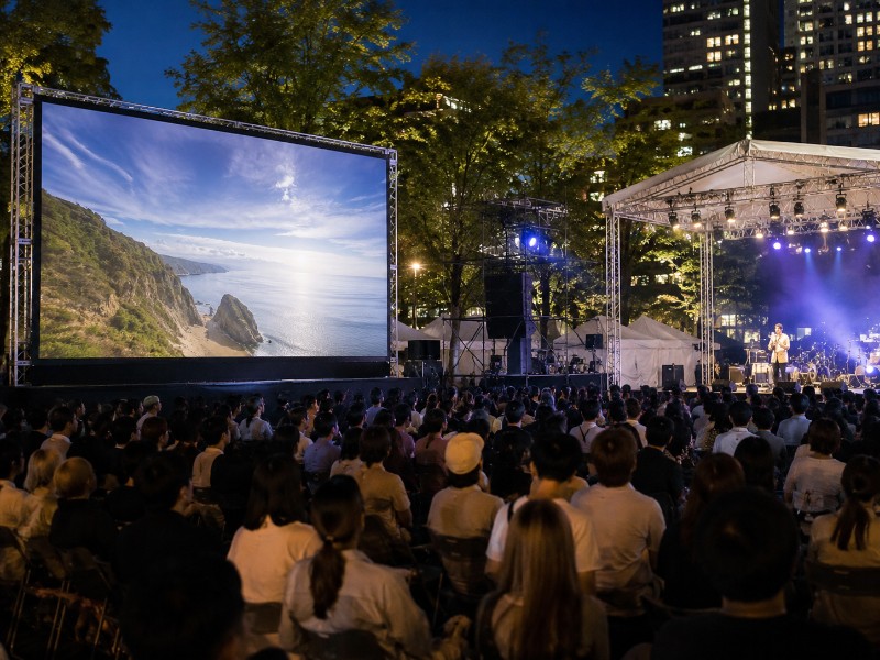 屋外上映・ライブ向け映像施工