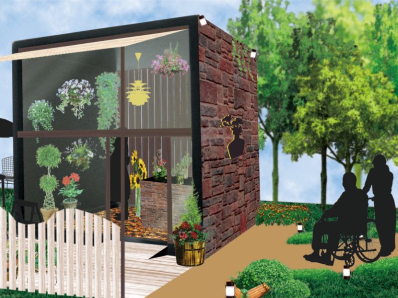 生花店の3Dデザイン図面