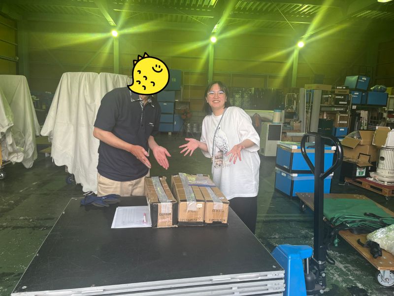 天板とライザーはこのようなかたちで運搬されます