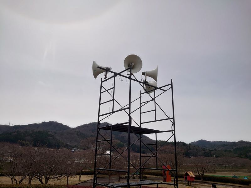 イントレ スピーカー設置