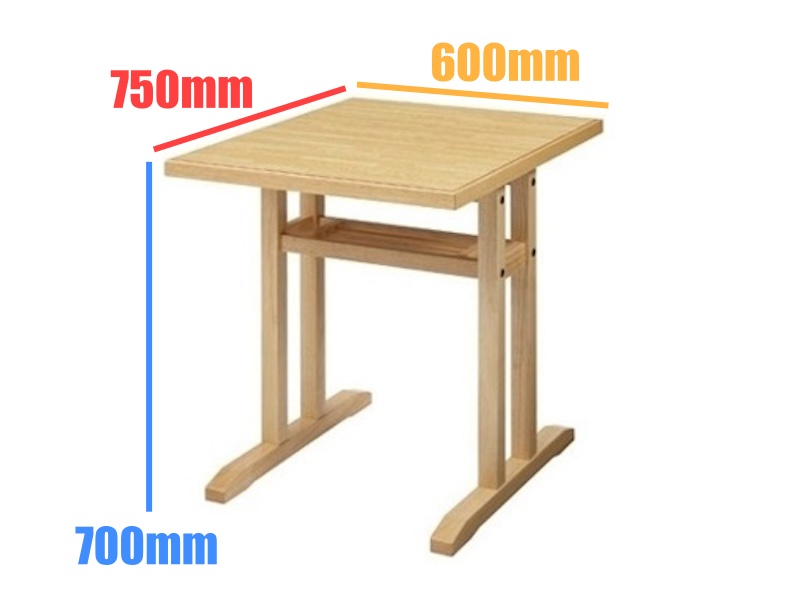 木製コンパクト和風テーブル