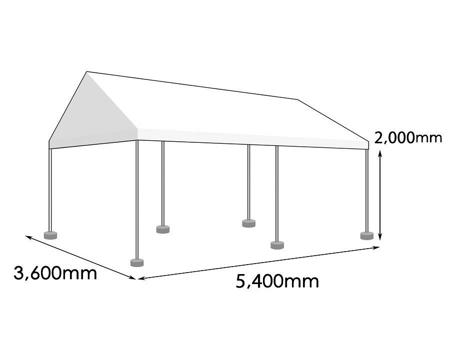 6坪テント 寸法図