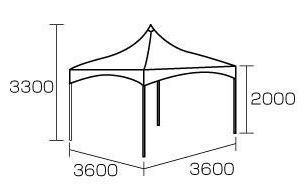 3坪テント ロイヤルテント4坪 サイズ