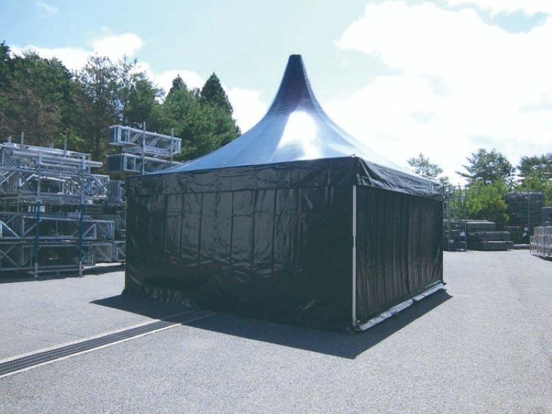 中型テントセット（黒） レンタル